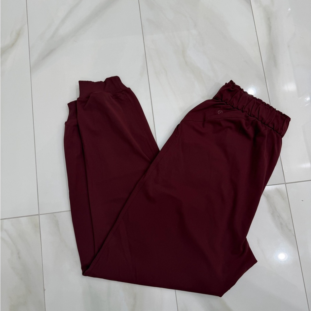 Lululemon Women’s Burgundy Pants - sweatpants/can also be worn as dress pants